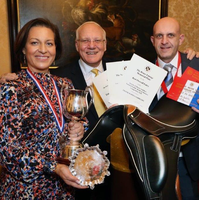 Our awards Frank Bains. Garry Baines. Victoria Coleman. Frank Baines Family. Frank Baines Saddlery Ltd 
