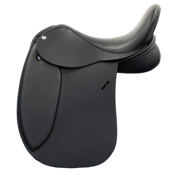 Black Hand Made Bespoke Leather Dressage Jumping Eventing Horse Saddle