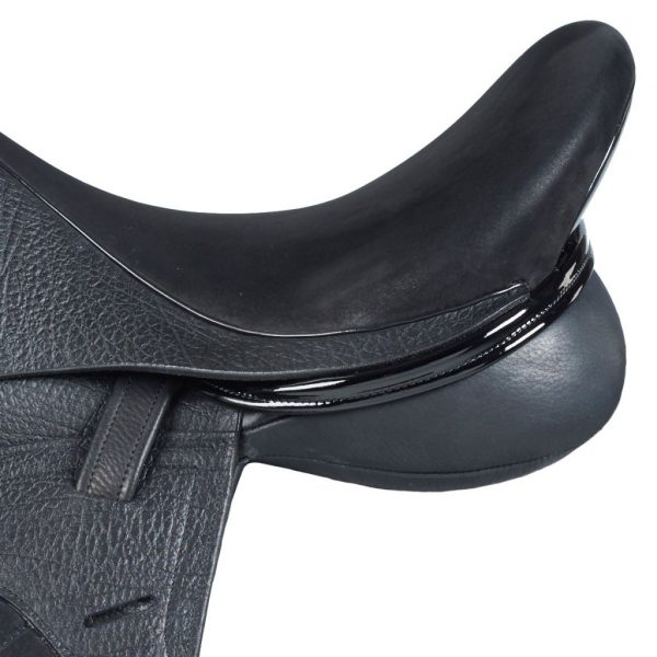 Black Hand Made Bespoke Leather Dressage Jumping Eventing Horse Saddle