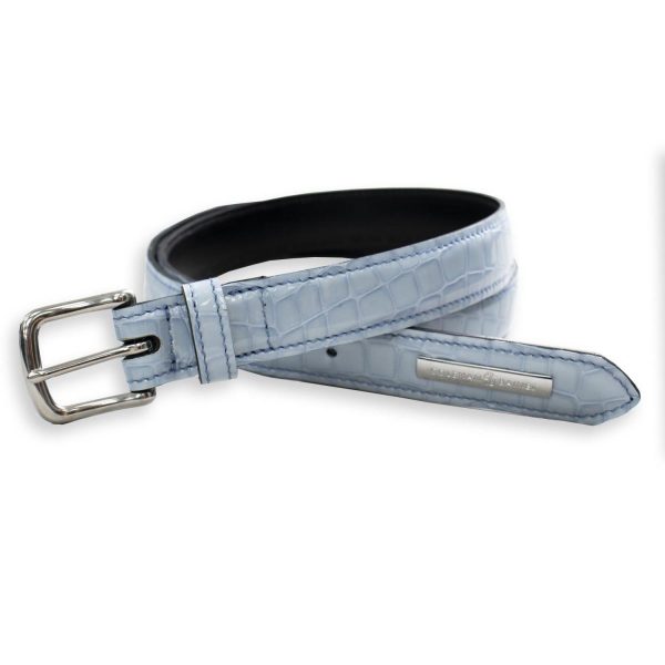 Sea breeze patent blue belt