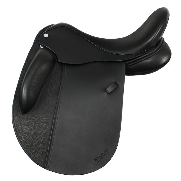 Black Hand Made Bespoke Leather Dressage Jumping Eventing Horse Saddle