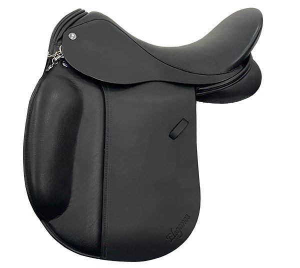 Elegance Dressage Saddle Brown Hand Made Bespoke Leather Dressage Horse Saddle