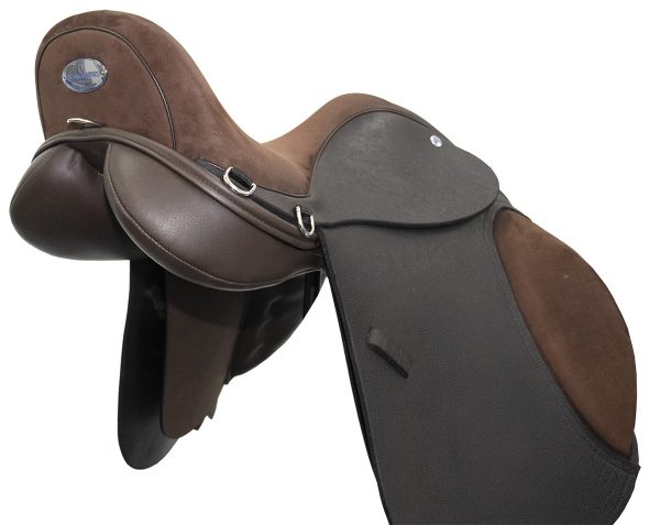 Brown Hand Made Bespoke Leather Dressage Jumping Eventing Horse Saddle
