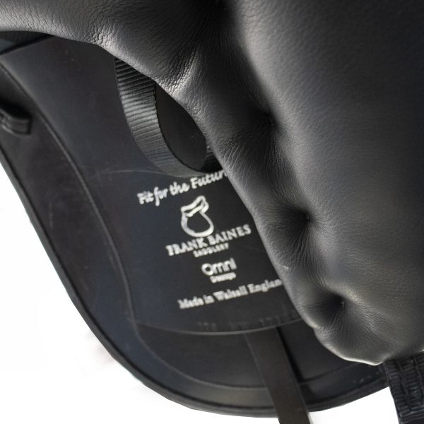 Black Hand Made Bespoke Leather Dressage Horse Saddle