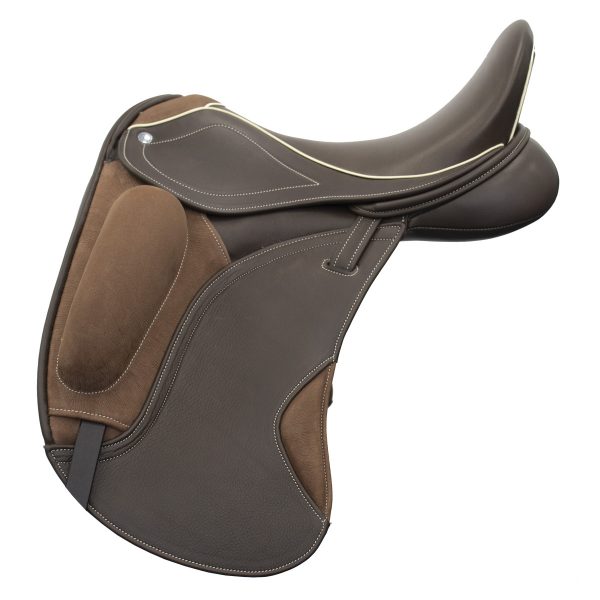 Brown Hand Made Bespoke Leather Dressage Jumping Eventing Horse Saddle