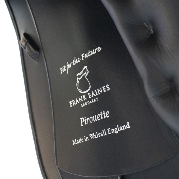 Black Hand Made Bespoke Leather Dressage Horse Saddle