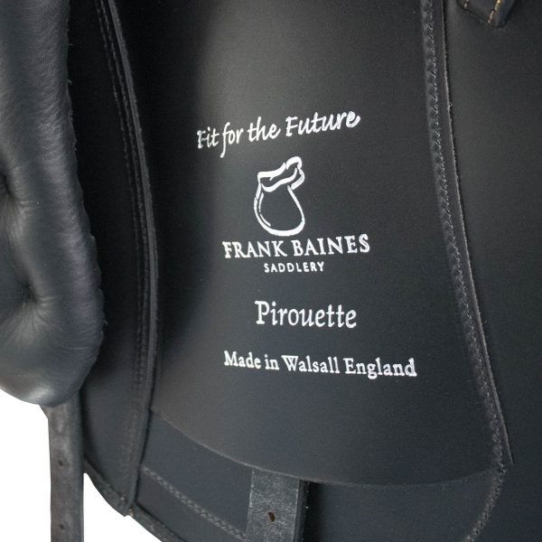 Black Hand Made Bespoke Leather Dressage Horse Saddle