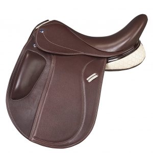 Brown Hand Made Bespoke Leather Dressage Horse Saddle