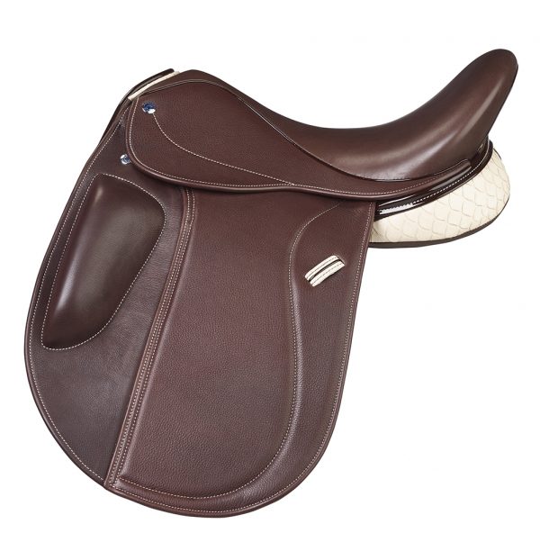 Brown Hand Made Bespoke Leather Dressage Horse Saddle