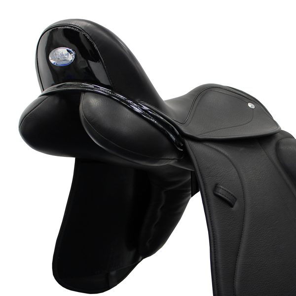 Black Hand Made Bespoke Leather Dressage Jumping Eventing Horse Saddle